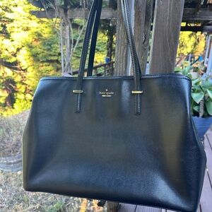 Classic Black Tote Bag with Spacious Interior